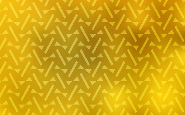 Светло Желтая Векторная Компоновка Линиями Треугольниками Современная Абстрактная Иллюстрация Красочными — стоковый вектор