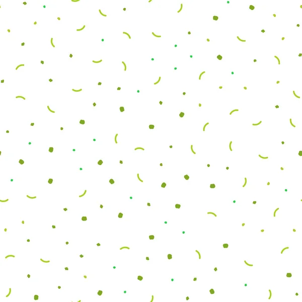Hellgrüne Gelbe Vektor Nahtlose Abdeckung Mit Flecken Linien Abstrakte Illustration — Stockvektor