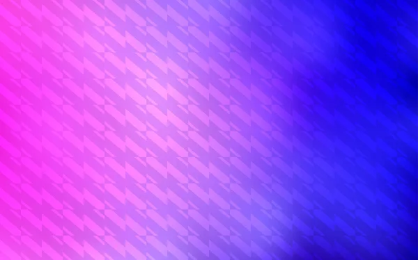 Světle Růžová Modrá Vektorové Pozadí Rovnými Čárami Barevné Svítící Obrázek — Stockový vektor