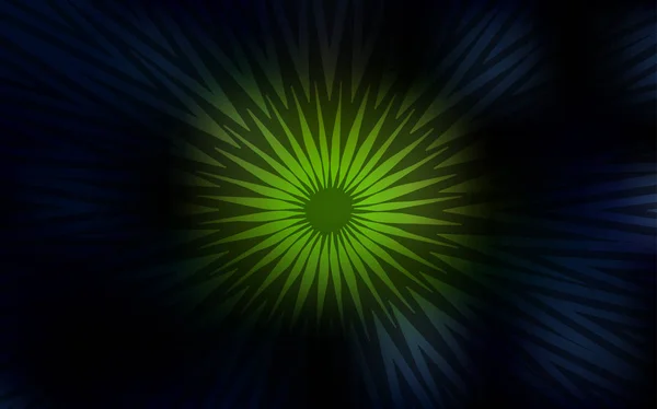 Textura Vectorial Verde Oscuro Con Líneas Colores Ilustración Abstracta Brillante — Vector de stock