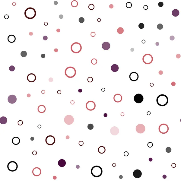 Tmavě Modrá Červená Vektorové Bezešvé Pozadí Tečkami Rozmazané Bubliny Pozadí — Stockový vektor