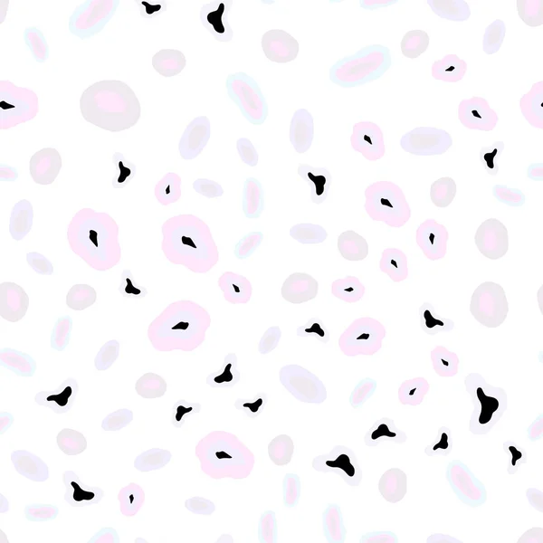 Light Pink Yellow Vector Seamless Backdrop Dots Blurred Bubbles Abstract — Stock Vector