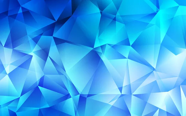 Luz Azul Fundo Vetorial Com Triângulos Triângulos Fundo Abstrato Com — Vetor de Stock