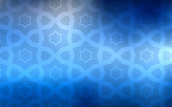 Світло Blue Векторна Текстура Красивими Зірками Розмитий Декоративний Дизайн Простому — стоковий вектор
