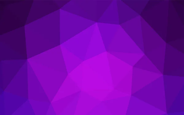 Темно Фиолетовый Розовый Векторный Многоугольный Узор Красочная Абстрактная Иллюстрация Треугольниками — стоковый вектор