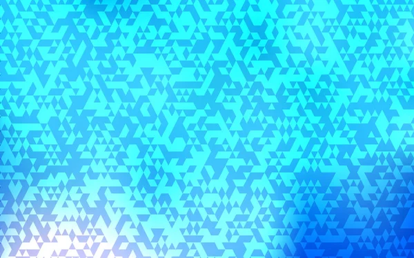 Licht Blauwe Vector Sjabloon Met Kristallen Driehoeken Glitter Abstracte Illustratie — Stockvector