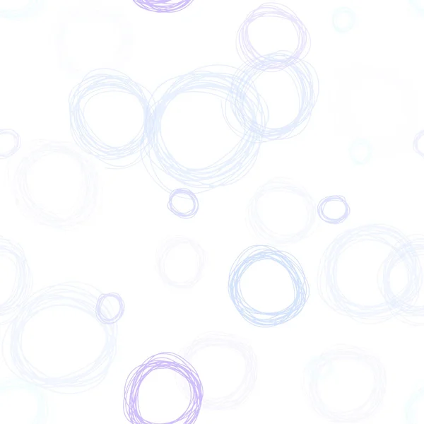 Светло Фиолетовая Векторная Безseamless Текстура Дисками Абстрактная Иллюстрация Цветными Пузырями — стоковый вектор
