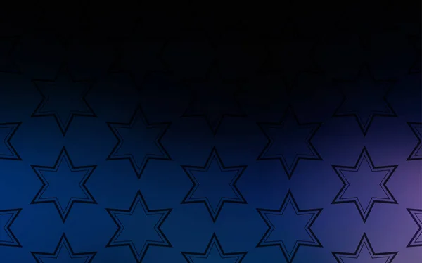 深蓝色矢量背景与彩色星 在模糊的抽象背景上的星星与梯度 销售电话背景的模板 — 图库矢量图片