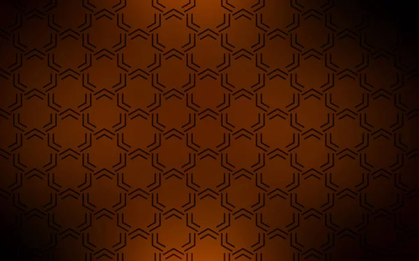 Dark Orange Vector Pattern Sharp Lines Lines Blurred Abstract Background — Stock Vector