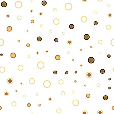 Kabarcıkları ile sorunsuz arka plan ışık turuncu vektör. Bulanık daireler doğa tarzı ile güzel renkli resimde. Kartvizit, Web siteleri için şablon.