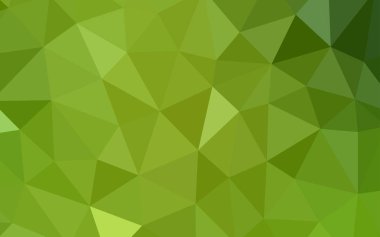 Açık yeşil, sarı vektör degrade üçgenler doku. Üçgenler ile renkli soyut resimde. Afiş için tamamen yeni şablon.