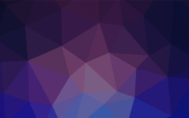 Koyu pembe, mavi parlayan üçgen zemin vektör. Üçgenler ile renkli soyut resimde. Desen için bir marka kitabın zemin.