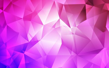 Işık mor, pembe vektör kapak poligonal tarzı. İllüstrasyon renkli üçgenler dizi. En iyi tasarım, reklam, poster, afiş için.