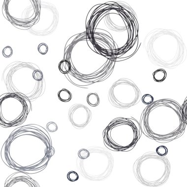 Koyu mavi daireler ile sorunsuz şablon vektör. Bulanık damla Glitter soyut Illustration yağmur. Desen için modaya uygun Kumaş, duvar kağıtları.