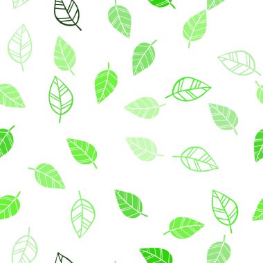 Işık yeşil vektör yaprak ile seamless zarif modeli. gradyan ile zarif doğal desen yapraklarda. Duvar kağıdı, kumaş üreticileri için modaya uygun bir tasarım.