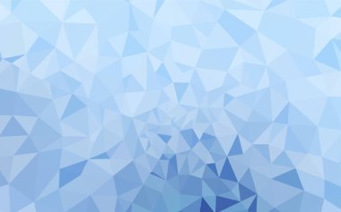 Hafif mavi vektör üçgen mozaik şablonu. Renkli resimde gradyan ile poligonal tarzı. Marka kitap için yeni şablon.