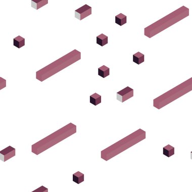 Hafif pembe vektör doku dikdörtgen tarzı kesintisiz, izometrik. Dikdörtgenler ve kareler ile güzel illüstrasyon. Kartvizit, Web siteleri için şablon.