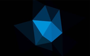 Koyu mavi vektör degrade üçgenler doku. Üçgen geometrik örnek gradyan ile. Marka kitap için yeni şablon.