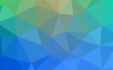 Açık mavi, üçgen kapak parlayan vektör yeşil. Noktalı resim stili üçgenler ile yaratıcı çizimde. Marka kitap için yeni şablon.