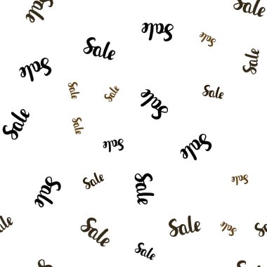 Koyu turuncu vektör satış işaretleri ile seamless modeli. Renkli illüstrasyon izole satış fiyatları ile parlayan. Reklamlar için zemin broşürler siyah Cuma.