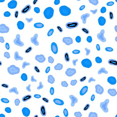 Hafif mavi vektör sorunsuz zemin noktalar ile. İllüstrasyon renkli soyut daireler parlayan ayarlanmış. Desen için modaya uygun Kumaş, duvar kağıtları.