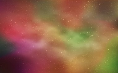 Işık kırmızı, sarı vektör arka plan gökada yıldız ile. Bulanık arka plan gradyan ile üzerinde alan yıldız. En iyi tasarım, reklam, poster, afiş için.