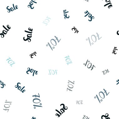 Koyu mavi vektör satış % 70 belirtileri ile sorunsuz arka plan. Degrade illüstrasyon indirimli beyaz zemin üzerinde imzalar. Mega promosyonlar için fon indirimler.