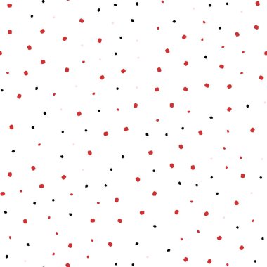 Işık kırmızı vektör küreler ile seamless modeli. Modern Soyut illüstrasyon renkli su ile bırakır. Kartvizit, Web siteleri için şablon.