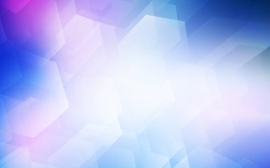 Pembe ışık, vektör zemin altıgenler ile mavi. Beyaz zemin üzerinde renkli altıgen yanarak bahislerin doğru. Desen-ebilmek var olmak kullanılmış için açılış sayfaları.