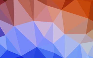 Açık mavi, kırmızı vektör degrade üçgenler şablonu. Gradyan ile poligonal soyut resim. İşiniz için en iyi üçgen tasarım.