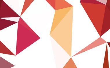 Kırmızı, sarı vektör üçgen düzen parlayan ışık. Üçgen geometrik örnek gradyan ile. Tasarımınız için üçgen desen.