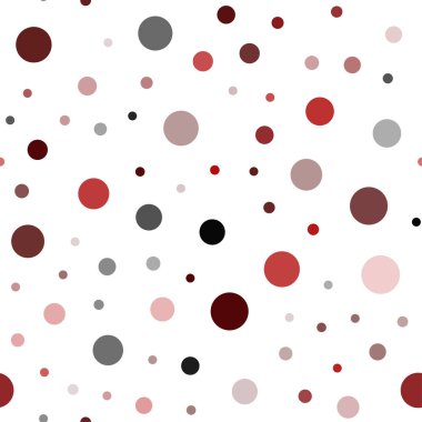 Koyu kırmızı vektör disklerle sorunsuz doku. Bulanık daireler doğa tarzı ile güzel renkli resimde. Tekstil, kumaş, duvar kağıtları için tasarım.