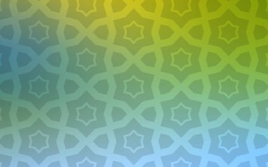 Açık mavi, yeşil vektör kapak ile küçük ve büyük yıldız. Yıldız ile modern geometrik soyut resim. Akıllı tasarım, iş reklam için.