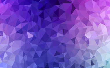 Hafif pembe, mavi vektör düşük poli kapak. Tamamen yeni bir renk illüstrasyon poligonal bir tarzda. Tasarımınız için üçgen desen.