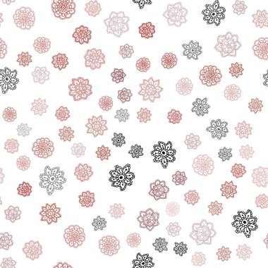 Koyu kırmızı renkli kar taneleri ile sorunsuz doku vektör. Modern geometrik soyut Illustration kristalleri ile buz. Tekstil, kumaş, duvar kağıtları için tasarım.