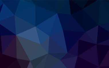 Koyu mavi, sarı Çokgen soyut düzen vektör. Glitter soyut resim zarif bir üçgen ile. İşiniz için en iyi üçgen tasarım.