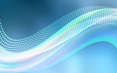 Daireler, satırları ile ışık mavi vektör düzeni. Soyut illüstrasyon renkli diskler ve üçgenler ile. Desen doku duvar kağıdı için.