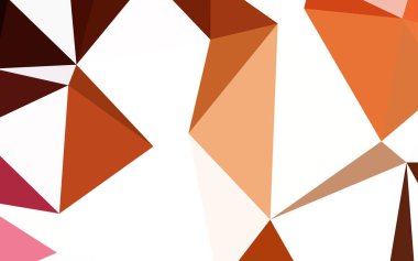 Koyu kırmızı vektör soyut mozaik zemin. Üçgenler ile modern soyut resim. İşiniz için en iyi üçgen tasarım.