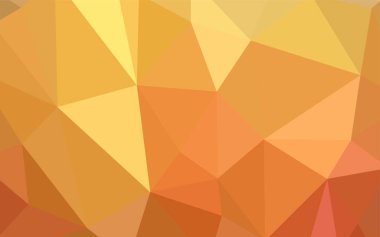 Üçgen düzen parlayan ışık turuncu vektör. Çokgen şekilleri ile bir örnek. Tamamen yeni bir tasarım sizin broşürü.