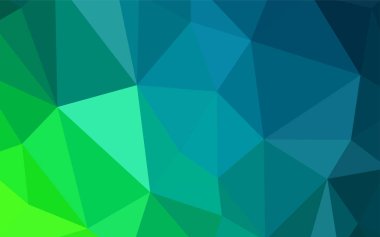 Açık mavi, vektör düşük poli düzen yeşil. Üçgenler ile modern soyut resim. Desen için bir marka kitabın zemin.