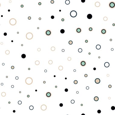 Koyu mavi, kırmızı lekeler ile sorunsuz kapak vektör. Soyut illüstrasyon renkli baloncuklar doğa tarzı ile. Desen için modaya uygun Kumaş, duvar kağıtları.