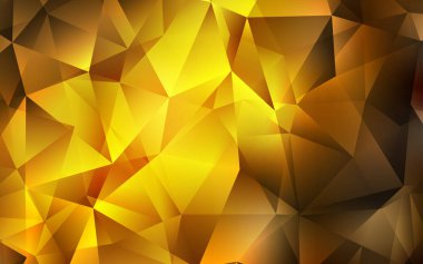 Koyu turuncu vektör desen poligonal tarzı. İllüstrasyon renkli üçgenler dizi. En iyi tasarım, reklam, poster, afiş için.