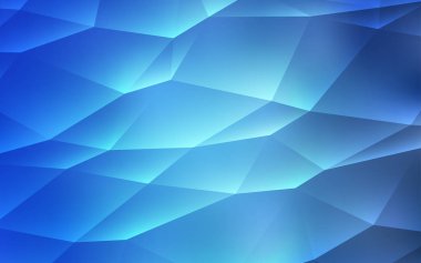 Hafif mavi vektör desen poligonal tarzı. Glitter soyut resim üçgen şekiller ile. Şablon arka plan olarak kullanılabilir.