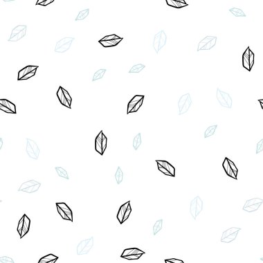 Hafif mavi vektör yaprak ile sorunsuz soyut tasarım. bulanık arka plan gradyan ile yapraklarda. Tasarım için duvar kağıdı, kumaş üreticileri.