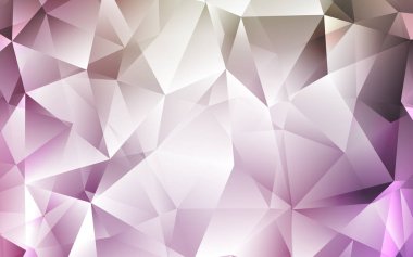 Pembe ışık, vektör düzen hatları, üçgenler ile yeşil. Üçgen doğa tarzı ile güzel illüstrasyon. Akıllı tasarım, iş reklam için.