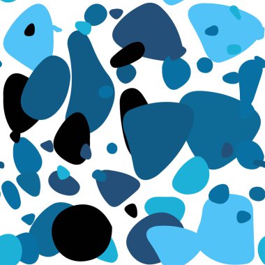 Hafif mavi vektör disklerle sorunsuz doku. Kabarcıkları ile soyut tarzda bulanık dekoratif tasarım. Kartvizit, Web siteleri için şablon.