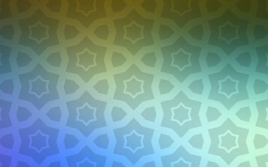 Açık mavi, parlak yıldız düzeniyle vektör yeşil. Bulanık arka plan gradyan ile üzerinde yıldız. Şablon Satıyoruz telefon arka planları için.