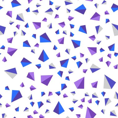 Pembe ışık, vektör kesintisiz, izometrik zemin çizgili, üçgen mavi. Renkli gradyan ile arka plan üçgenler. Doku pencere panjur, perdeler için.