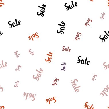 Açık mavi, vektör sorunsuz düzen indirim kelimelerle sarı. Beyaz arka plan üzerinde renkli kelime gradyan ile satış. Reklamlar için zemin broşürler siyah Cuma.