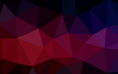 Koyu pembe, kırmızı üçgen mozaik doku vektör. Üçgen geometrik örnek gradyan ile. Tasarımınız için üçgen desen.